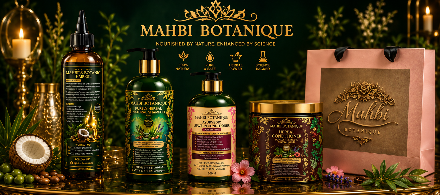 Collection de soins capillaires Mahbi Botanique